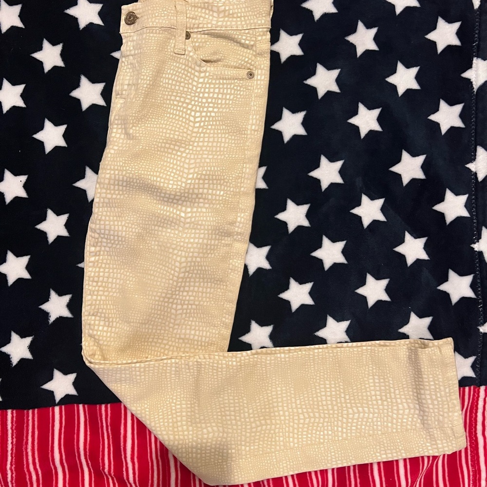 7 for all mankind Crocodile Print Pants